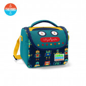 Coral High Kids Lacivert Civit Robot Desenli Dört Bölmeli Okul Sırt Çantası Seti 3''lü 23472 - 5