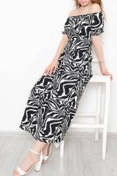 Desenli Bürümcük Elbise Zebra - 893.1287. - 1