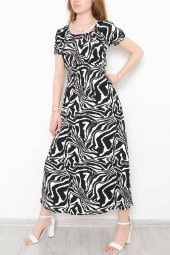 Desenli Bürümcük Elbise Zebra - 893.1287. - 3