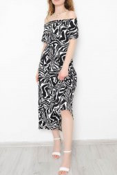 Desenli Bürümcük Elbise Zebra - 893.1287. - 5