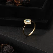 Yeşim Taşlı 14 Ayar Altın Yüzük thumbnail 4