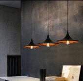 Mylights retro üçlü rustik vintage  masa üstü sarkıt avize 120 taban - 1