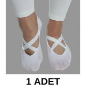 Kadın Kaydırmaz Silikon Tabanlı Yoga Plates ve Spor Çorabı - 9