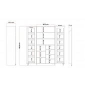ZEYTUN Çok Amaçlı 90 Derece Açılabilir 2 Kapaklı Kiler Mutfak Dolabı - 4