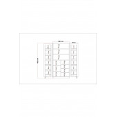 Beyaz Çok Amaçlı 90 Derece Açılabilir 2 Kapaklı Kiler Mutfak Dolabı - 4