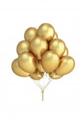 Gold Metalik Sedefli Balon 12" İnç 10 lu Balon - 2