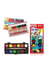 Boya Seti Sulu Boya Pastel Boya Kırtasiye Seti - 1