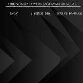 Bmw 3 Serisi E46 için Vites Topuzu 5 İleri Siyah Deri-Noktalı - 3