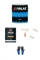 Lux Metalik Gri Boya (2,5 kg) + Tiner (1 lt) + Rulo + Rulo Ucu (2 adet) + Eldiven - 1