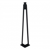 Tekli Dekoratif Metal Firkete Sehpa Ayağı (44 cm Yükseklik) - 1
