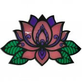 Veraart Epoksili Lotus Çiçeği  Figürlü Duvar Dekorlu Gece Lambası 40x62 cm thumbnail 6