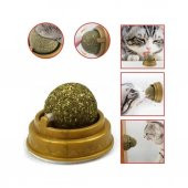 Catnipli Doğal Kedi Yalama Topu 6 Cm Yapışkanlı - 1