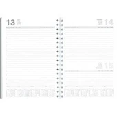 Mcolor 2026 Ajanda Spiralli Suni Deri 17x24 Lacivert hafta sonları birleşik thumbnail 2