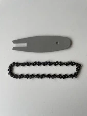 AKÜLÜ EL BUDAMA TESTERESİ ZİNCİRİ VE KLAVUZ 1/4 AYAK 14 DİŞ GTA26 thumbnail 2