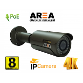 8 MP DIŞ MEKAN 4K ULTRA HD İP POE GÜVENLİK KAMERASI - 1