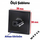 Mobilya Mutfak Banyo Çekmece Dolap Kapak Kulpu Kulbu Mat Siyah Metal Kare Kulp thumbnail 2