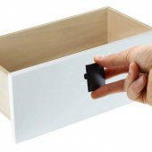 Mobilya Mutfak Banyo Çekmece Dolap Kapak Kulpu Kulbu Mat Siyah Metal Kare Kulp thumbnail 4