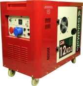 GoldMoto GM12KDJ Dizel Jeneratör 10kWA Monofaze Marşlı Kabinli thumbnail 1