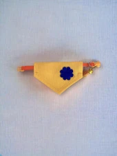 Yellow Blue Kedi Bandana, Fular, Kedi Kıyafeti Kedi Elbisesi, Kedi Tasması - 4