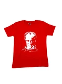Kırmızı Atatürk İmzalı Baskılı Tişört Pamuklu Tişört - 1
