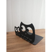 RİSİNGMABER Dekoratif Baykuş Desenli Metal Kitap Tutucu - 2