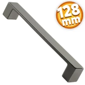 Bihter Düz Mobilya Mutfak Dolabı Çekmece Dolap Kulpu Kulbu Füme (128 MM-12.8 CM) Metal Kulpları - 1