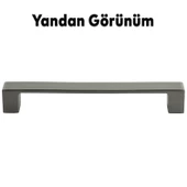 Bihter Düz Mobilya Mutfak Dolabı Çekmece Dolap Kulpu Kulbu Füme (128 MM-12.8 CM) Metal Kulpları - 4