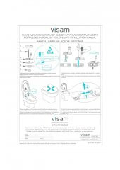 Visam Akasya Duroplast Yavaş Kapanan Metal Menteşeli Klozet Kapağı 514.001 - 3