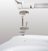 Visam Akasya Duroplast Yavaş Kapanan Metal Menteşeli Klozet Kapağı 514.001 - 4