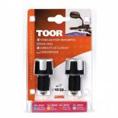 Lampa Toor Gümüş/Siyah Motosiklet Gidon Topuzu 90425 - 2