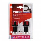 Lampa Toor Kırmızı/Siyah Motosiklet Gidon Topuzu 90424 - 2