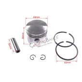 BG520 / CG520 TIRPAN PİSTON SEGMAN SETİ KOMPLE 44MM thumbnail 4