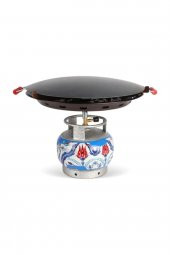 Portatif Tüplü Sac Kavurma Gözleme Ekmek Yufka Sacı 45cm - 1