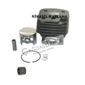 HUSQVARNA 272 TESTERE NİKASİL SİLİNDİR PİSTON SETİ 52 mm thumbnail 1