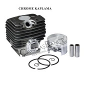STİHL MS380 / MS381 TESTERE CHROME SİLİNDİR PİSTON SETİ 52 mm thumbnail 1