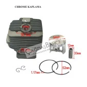 STİHL MS461 MOTORLU TESTERE CHROME SİLİNDİR PİSTON SETİ 54 mm thumbnail 4