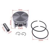 STİHL MS460 MOTORLU TESTERE PİSTON SEGMAN SETİ 52 MM thumbnail 2