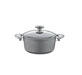 Oms Collection 22X11,5 cm Granit Derin Tencere Gri - 1