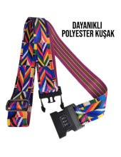 Valiz Emniyet Kemeri Şifreli Kilitli Renkli 8683255012041 - 2
