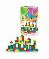 Woodoy 60 Parça Küçük Kovalı Renkli Bloklar - 1