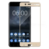 Bufalo Nokia 6 Kavisli 3D Cam Ekran Koruyucu Gold - 1
