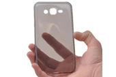 Samsung Galaxy J7 Core (J701) Kılıf Soft Silikon Şeffaf-Siyah Arka Kapak - 1