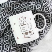 Coffee is my Valentine Özel Tasarım Kupa - 1