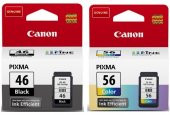 Canon PG-46 CL-56 Pixma E404/E414/E464/E484 Siyah-Renkli Kartuş Fotoğraf Kağıdı Hediyeli - 3