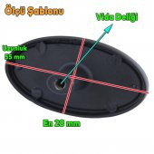 Mobilya Düğme Kulp Çekmece Dolap Kapak Kulpu Kulbu Dekoratif Metal Siyah thumbnail 3