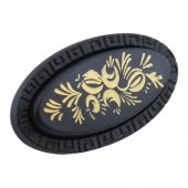 Mobilya Düğme Kulp Çekmece Dolap Kapak Kulpu Kulbu Dekoratif Metal Siyah thumbnail 6