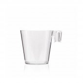 10 Adet Espresso ve Türk Kahvesi Şeffaf Plastik Fincan - 1