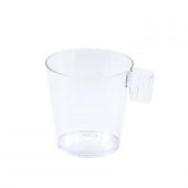 10 Adet Espresso ve Türk Kahvesi Şeffaf Plastik Fincan - 2