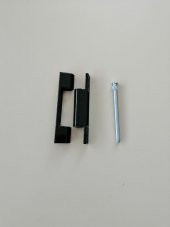 95 LİK  PVC KAPI ZAMAK MENTEŞE SİYAH - 1