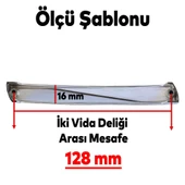 Motif Mobilya Mutfak Dolabı Çekmece Dolap Kulpu Kulpları Kulbu Krom (128 MM-12.8 CM) Metal Kulp - 4